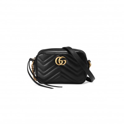 GUCCI GG MARMONT MINI CAMERA BAG 448065 (18*12*6cm)